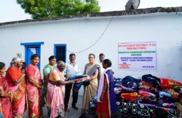 Distribution of Blankets for poor people