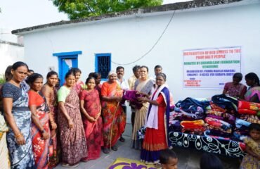 Distribution of Blankets for poor people